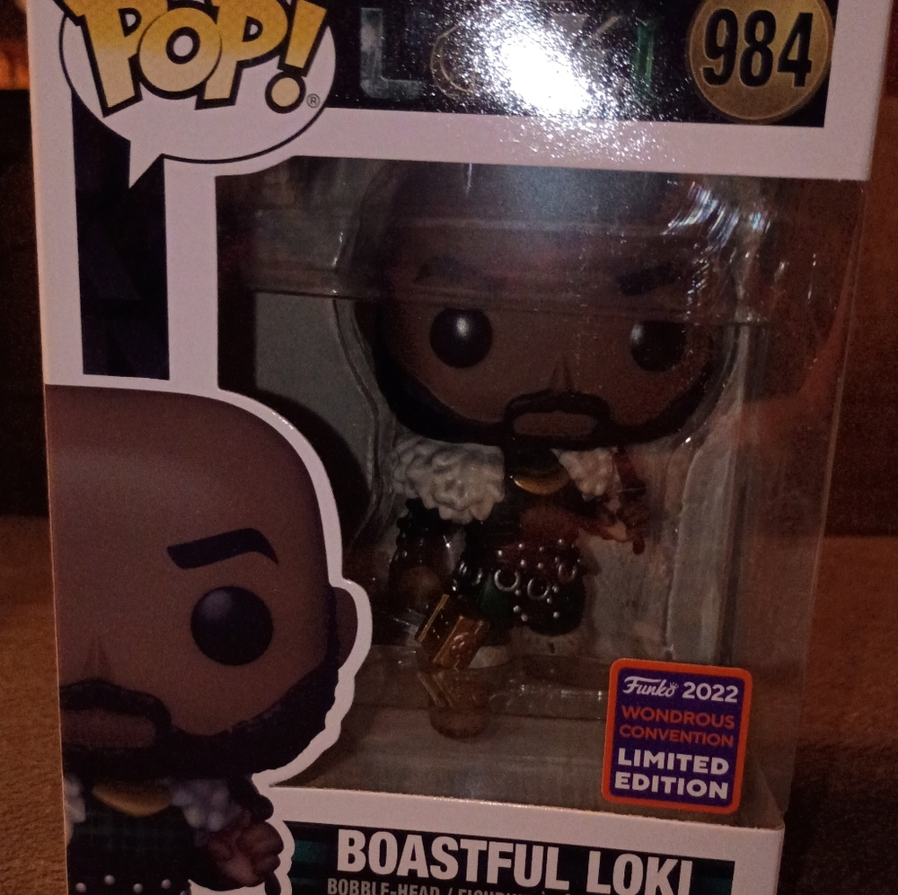 Funko Boastful Loki Figure with Black and Green Accents